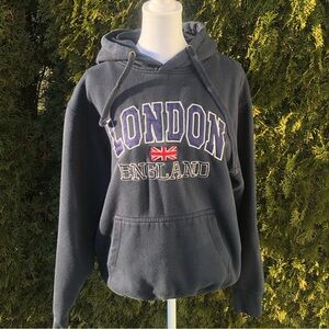 Navy Blue London England Hoodie